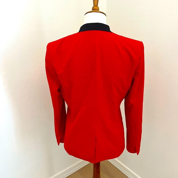 Vince Camuto Red Blazer with Contrast Lapel - Picture 3 of 6